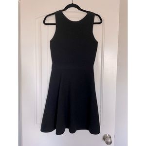 Black knit cocktail dress